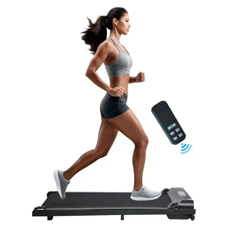 Alivio 2.5HP Under Desk Treadmill – Portable Walking Pad with Remote Control & LCD Display (Black)