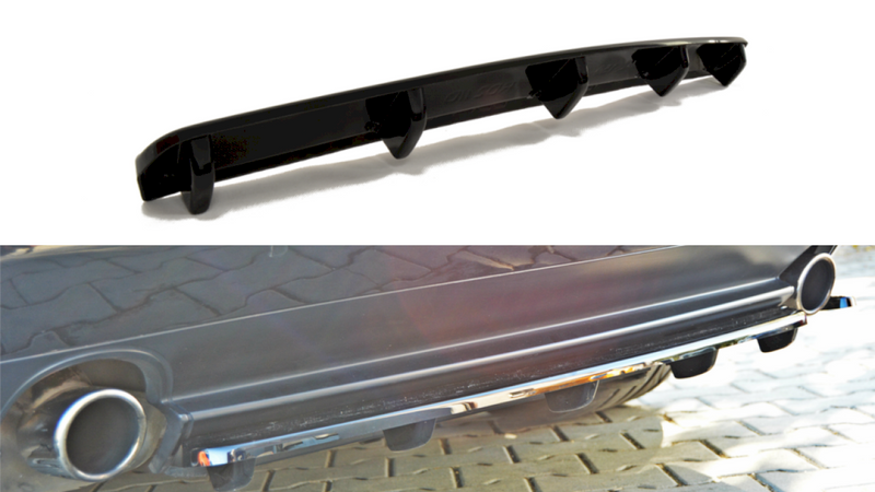 Maxton Design - CENTRAL REAR SPLITTER ALFA ROMEO 159 (WITH VERTICAL BARS)