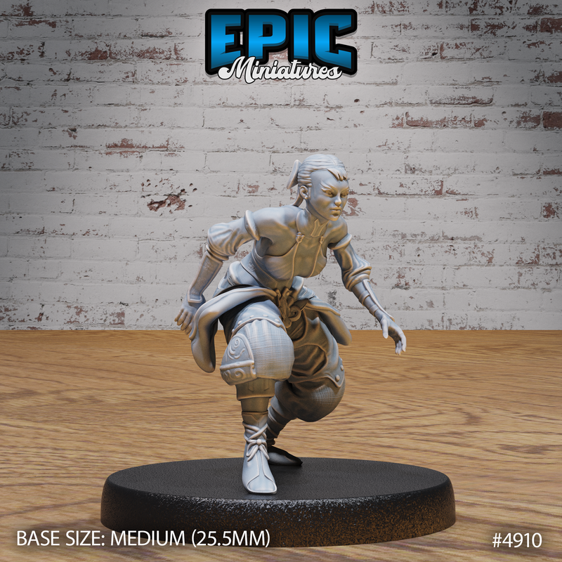 Female Monk Adventurer (#4909-#4911) | Epic Miniatures | D&D & Tabletop Miniatures