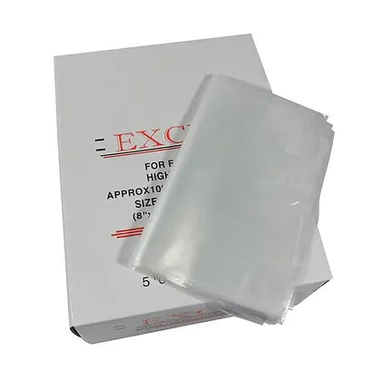 1000 x Clear Poly Bag - 8X10