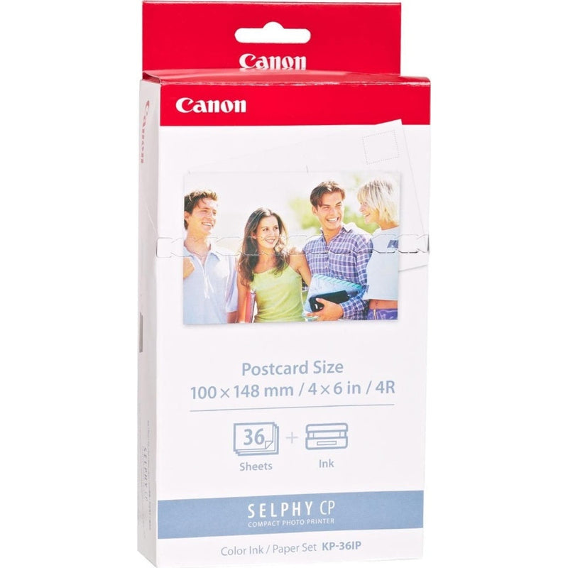 Canon KP-36IP Ink/Paper for Selphy CP Printers (36x 4" x 6" Postcard Size)
