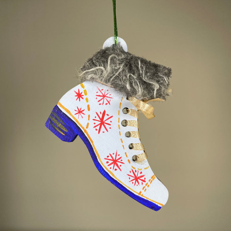 Winter Boots Bauble - Handmade Ornament