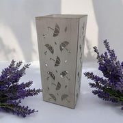 49CM CREAM METAL SQUARE UMBRELLA STAND - InStock