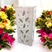 49CM CREAM METAL SQUARE UMBRELLA STAND - InStock