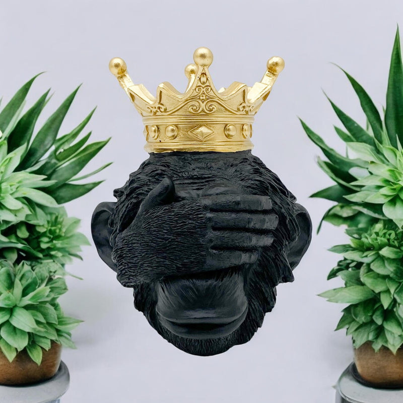 Decorative Monkey Ornament - L16 x W16 x H18 cm