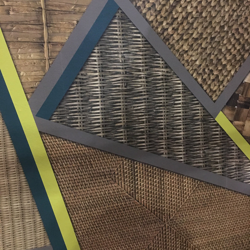 Wicker Geometric Mural Wallpaper