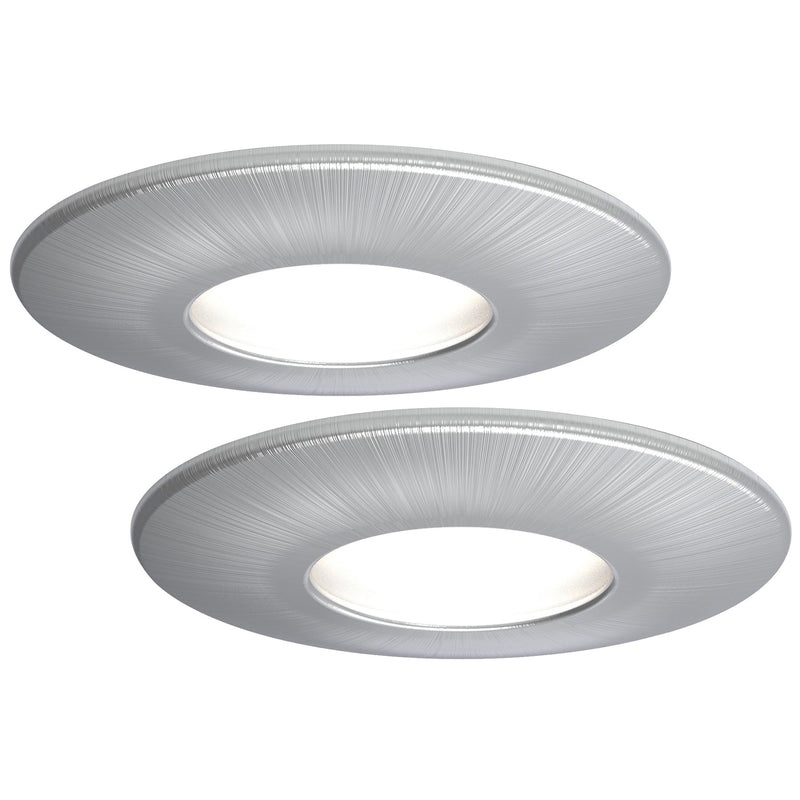 4lite WiZ Connected Fire-Rated IP65 GU10 Smart LED Downlight - Satin Chrome