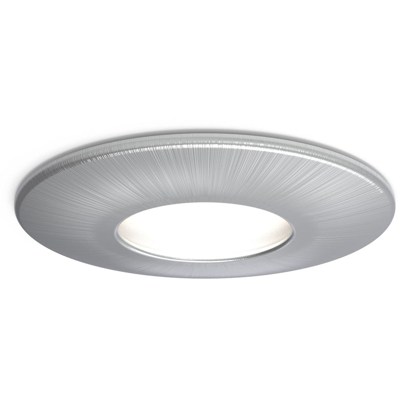 4lite IP20 GU10 Fire-Rated Downlight - Satin Chrome