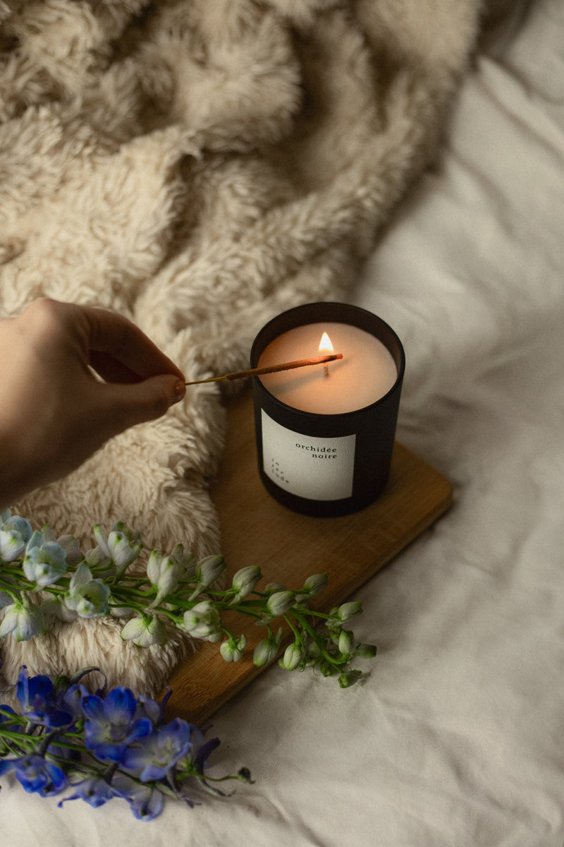 Orchidée Noire Bougie Parfumée