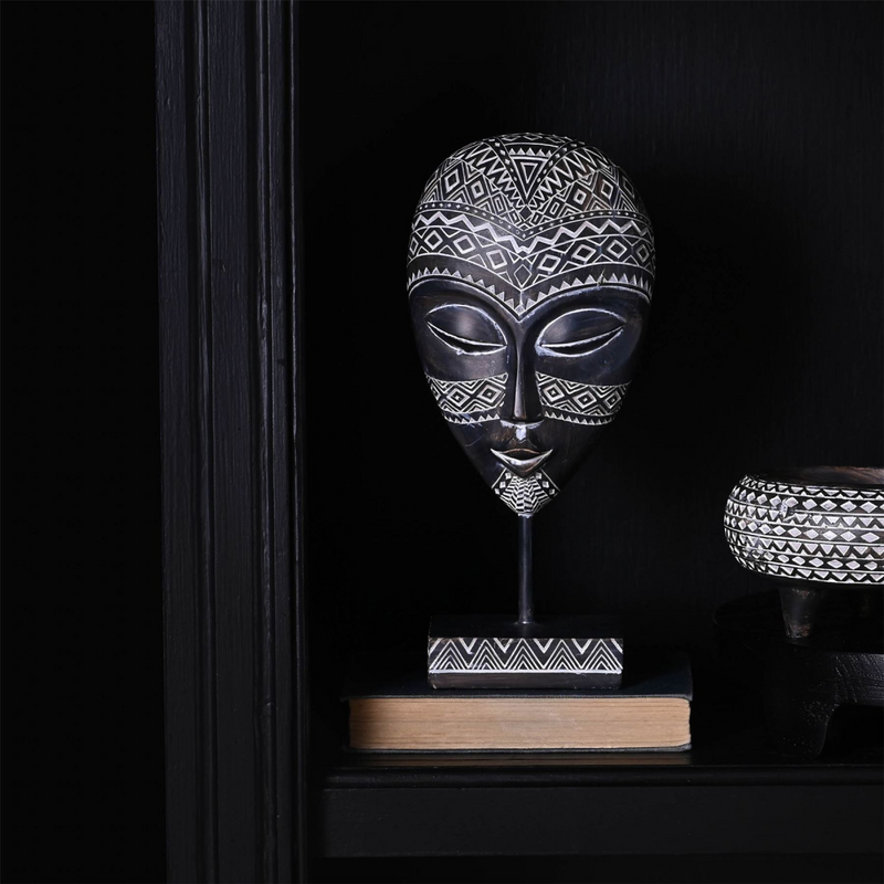 Tribal Mask with Stand 28.5cm