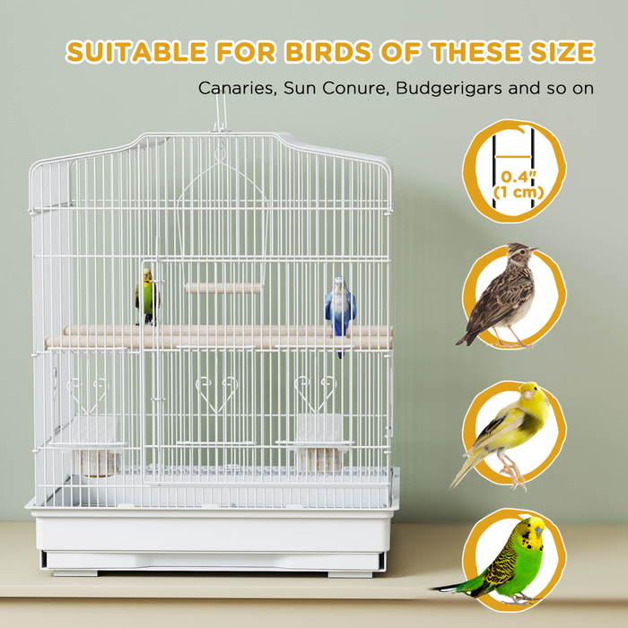 Bird Cage Starter Kit with Detachable Rolling Stand