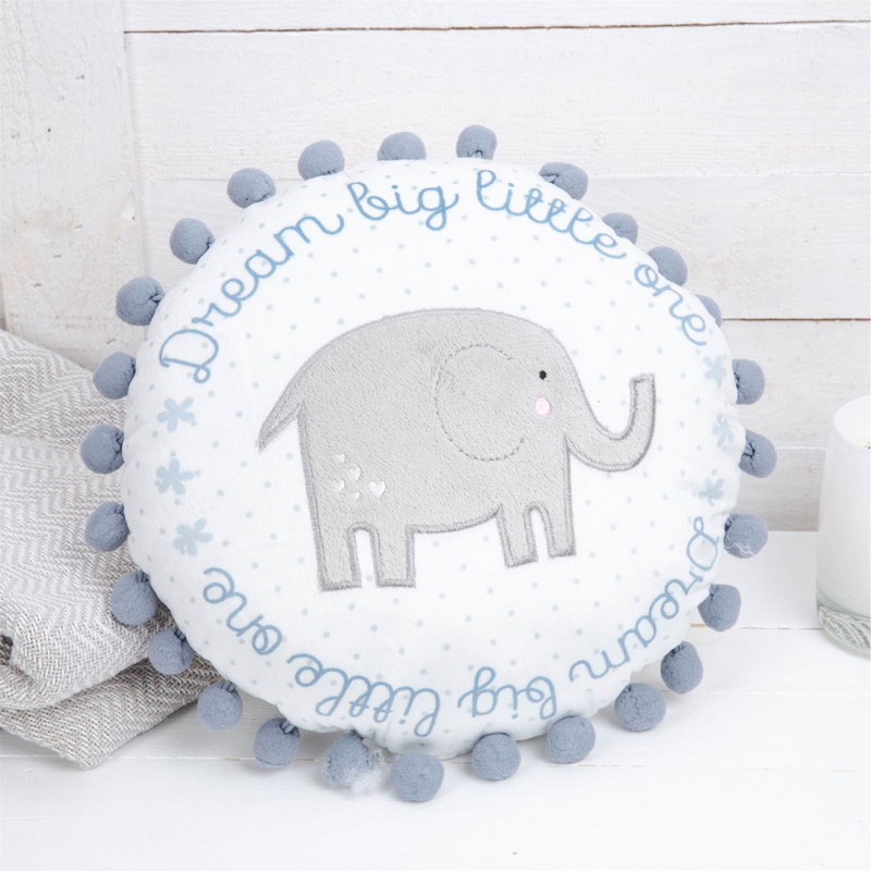 Petit Cheri Round Cushion - Blue