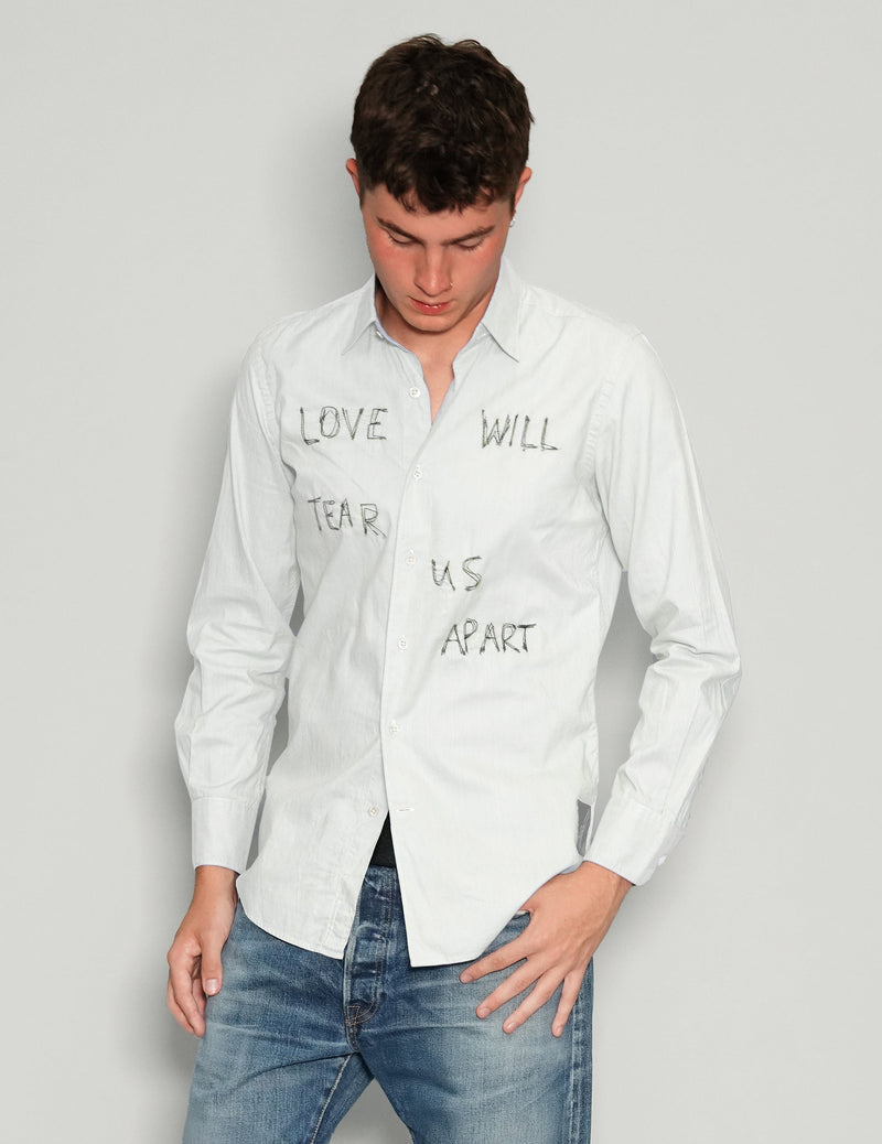 'Love Will Tear Us Apart' White Shirt
