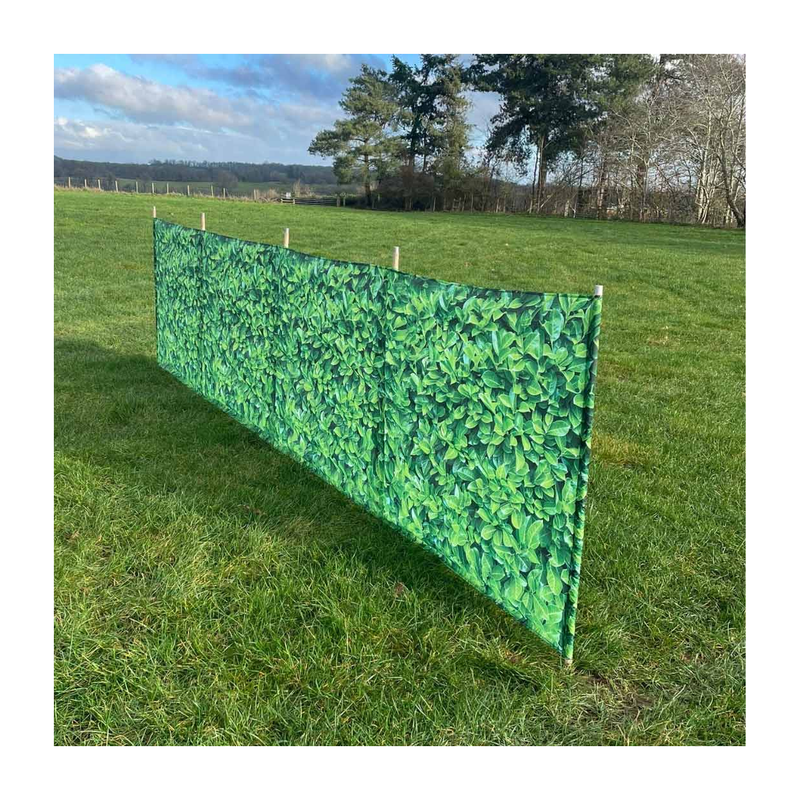Laurel Hedge Folding Wooden windbreak 5 pole