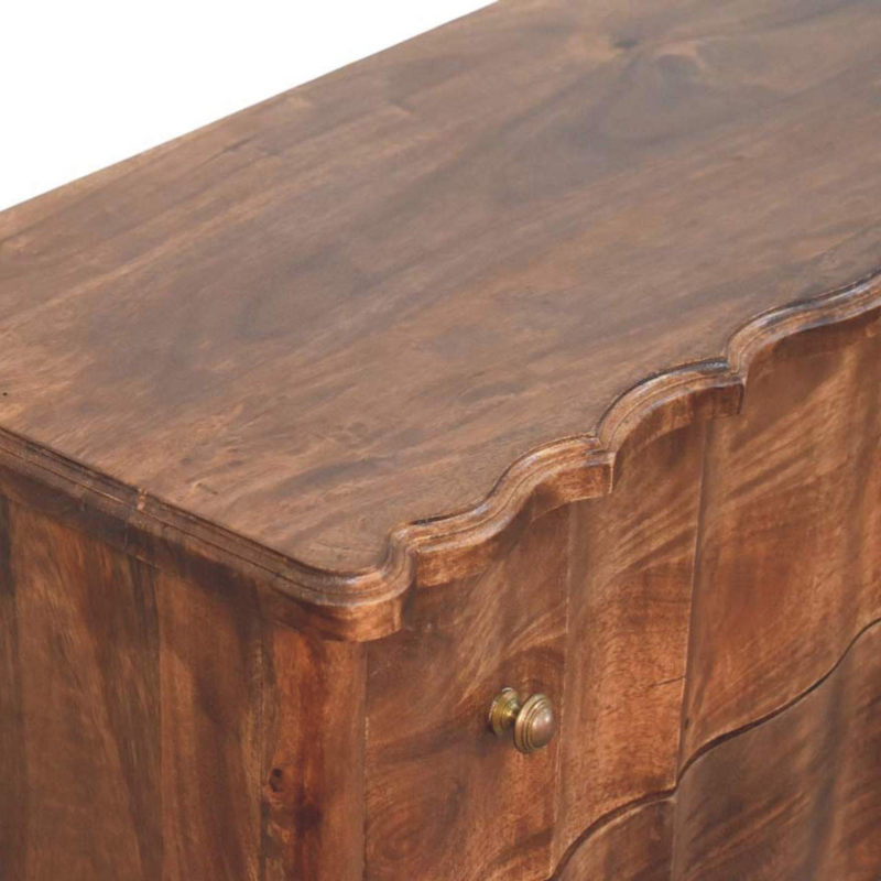 Artisan Furniture Solid Wood Camille Chest, 3 Drawers, Brown