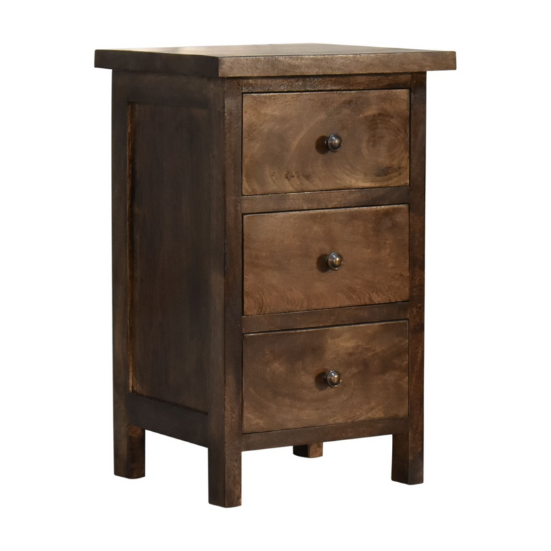 Artisan Furniture Solid Wood Mini Classic Grey Country Bedside
