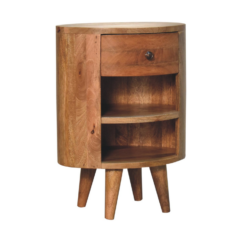 Artisan Furniture Solid Wood Cortez Oak-ish Bedside