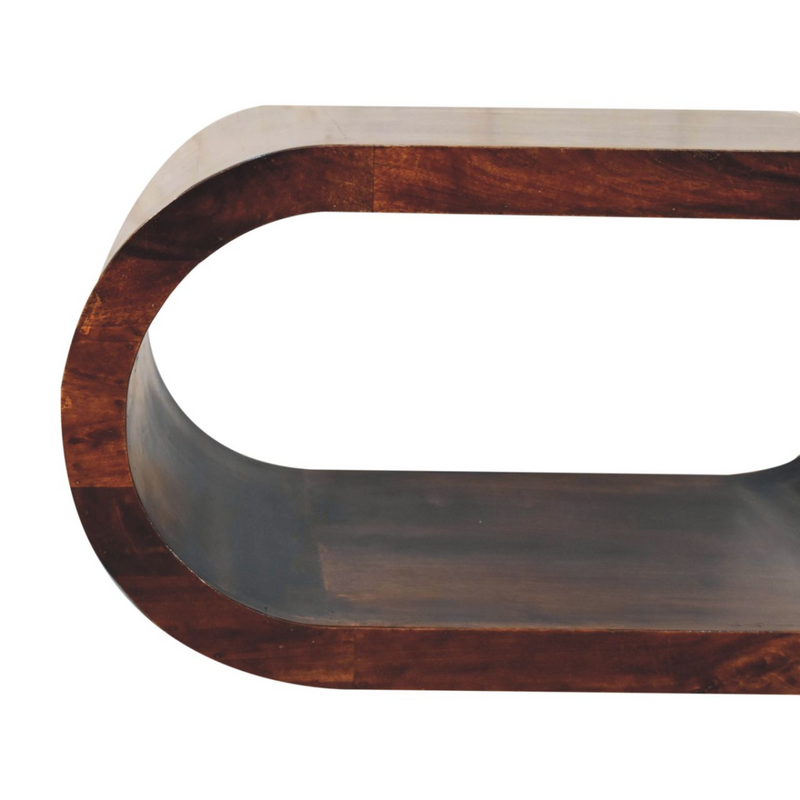 Artisan Furniture Solid Wood California Amaya California Walnut Coffee Table, Brown, Open Slot