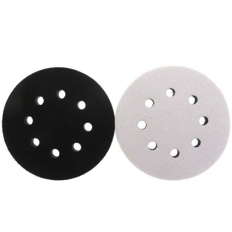 2Pcs 125mm/5inch Diameter Soft Buffer Sponge Interface Cushion Pad Sanding Pads
