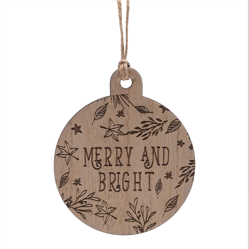 Wooden Patterned Hanging Decoration