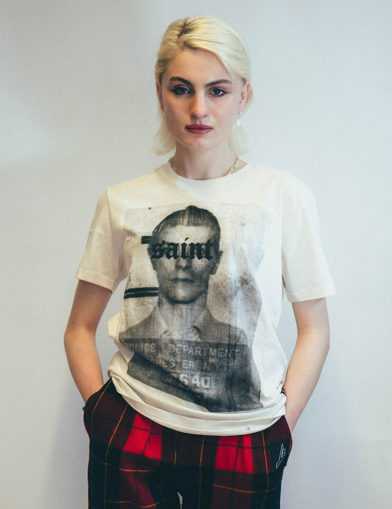 'Saint' T-Shirt in Ecru