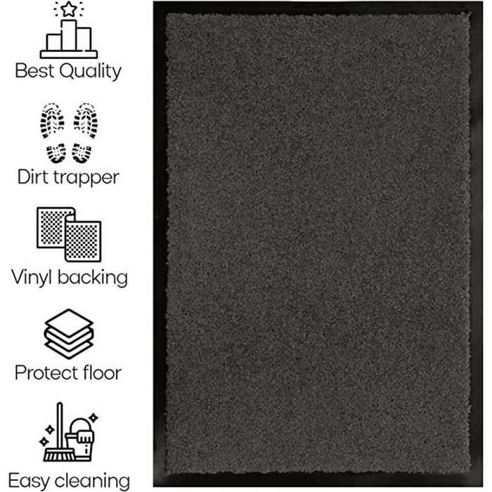 ARRAN 60 X 90 ANTH Rubber barrier mat