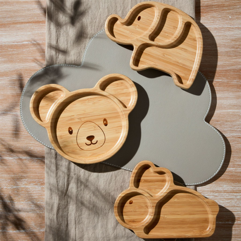 Bambino Bamboo & Silicone Bear Base Plate