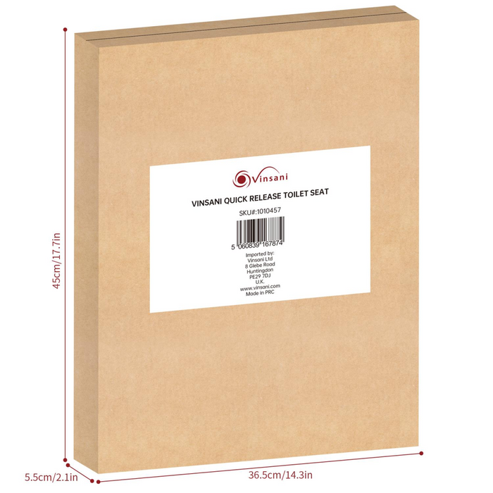 VINSANI QUICK RELEASE TOILET SEAT 1010457
