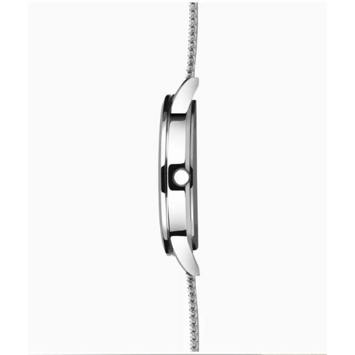 Sekonda Mens Fashion Dated 40mm 5ATM White Dial Silver Mesh Bracelet Watch 1940