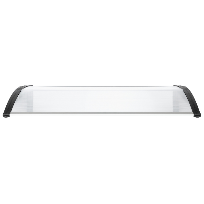 HT-120 x 80 Household Application Door & Window Rain Cover Eaves Canopy White & Black Bracket