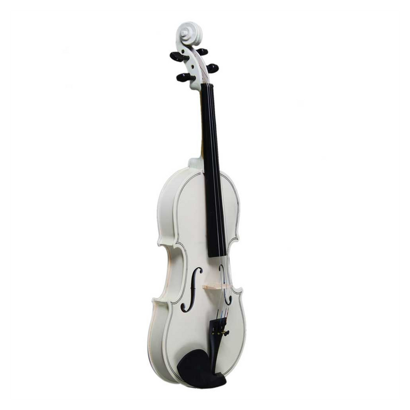 New 4/4 Acoustic Violin Case Bow Rosin White