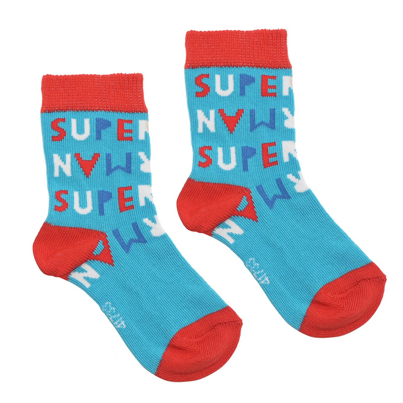 Warner Bros Little Heroes 3pk Superman Socks - 3-12 Months