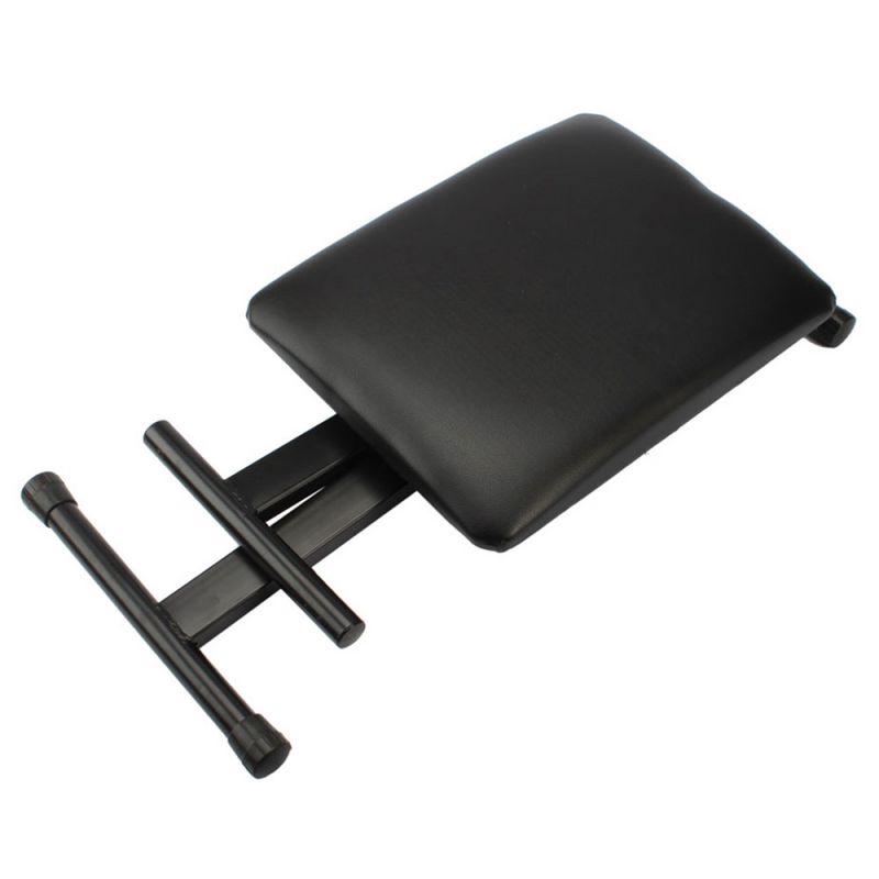 Adjustable Folding Piano Bench Stool Seat Black