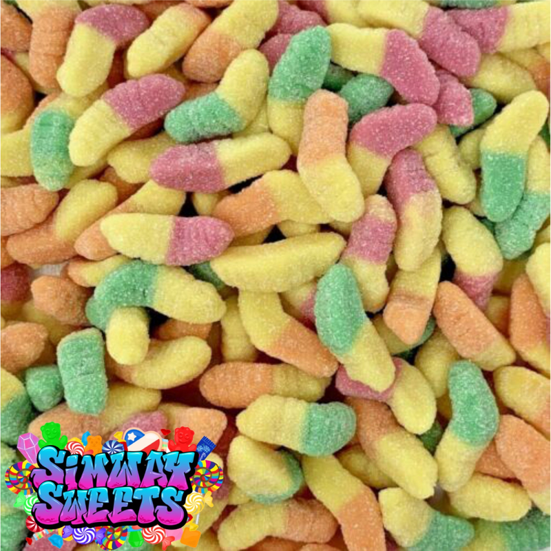 Fizzy Glow Worms Retro Sweets Gift Jar - 660g