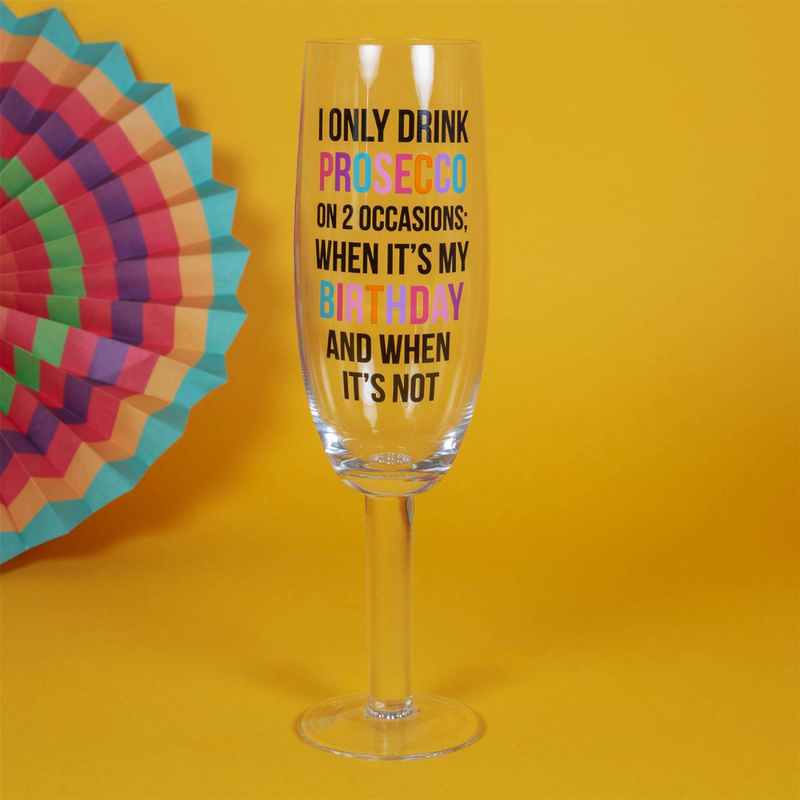 Oh Happy Day! Giant Prosecco Glass - Prosecco On 2 Occasions