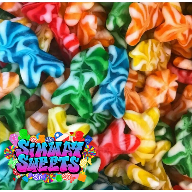 Swirly Fish Jelly Gummy Retro Sweets Gift Jar - 780g
