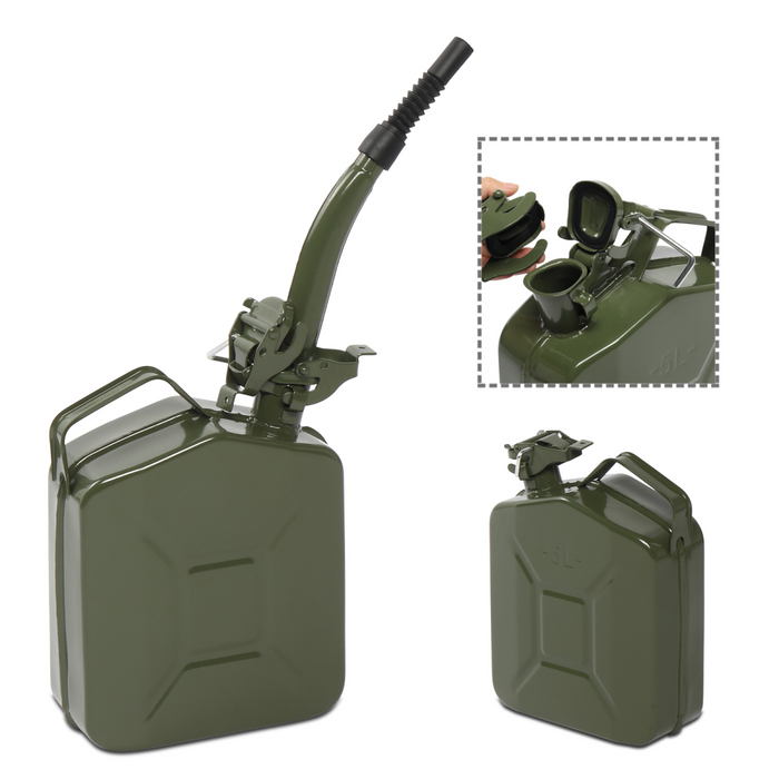 5L 0.6mm American Oil Barrel Army Green With Inverted Oil Pipe