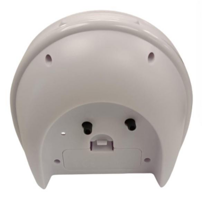 Acctim Jefferson Silent Sweep, Crescendo and Light features Bedside Alarm Clock in White - 16482