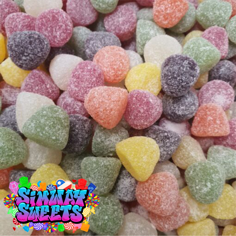 Dew Drops Fruit Flavour Gummy Retro Sweets Gift Jar - 770g