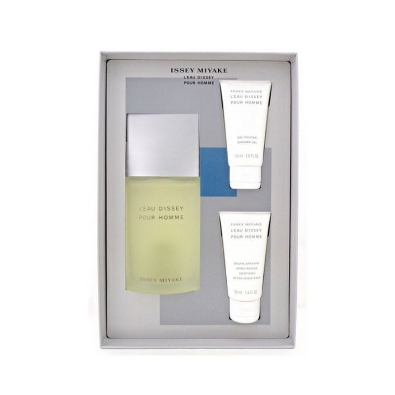 Issey Miyake LEau dIssey Pour Homme Gift Set (Eau De Toilette 125ml  Shower Gel 50ml  Miniature 5ml)