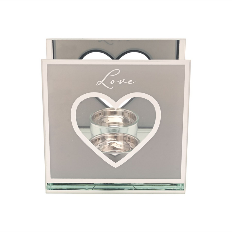 Amore Mirror Border Tea Light Holder "Love"