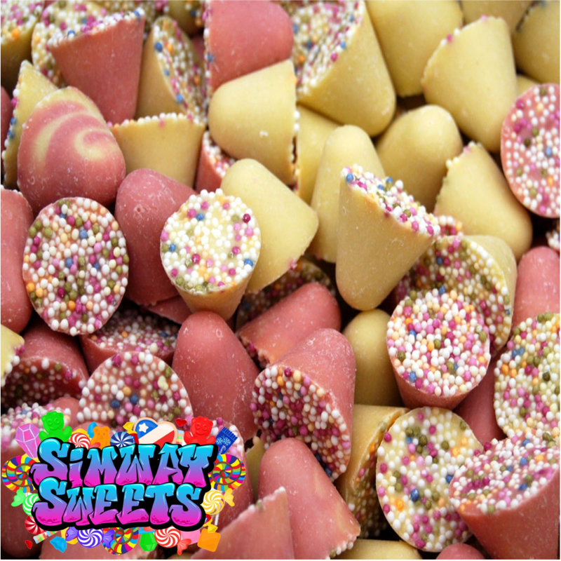 Chocolate Spinning Tops Shapes Retro Sweets Gift Jar - 725g