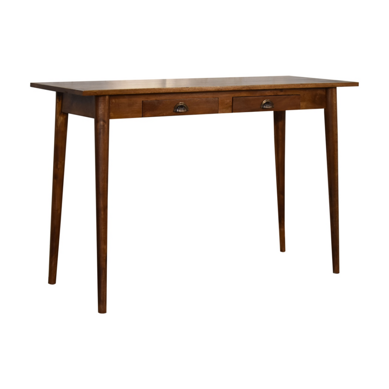 Artisan Furniture Solid Wood 2 Drawer Chestnut Writing Desk