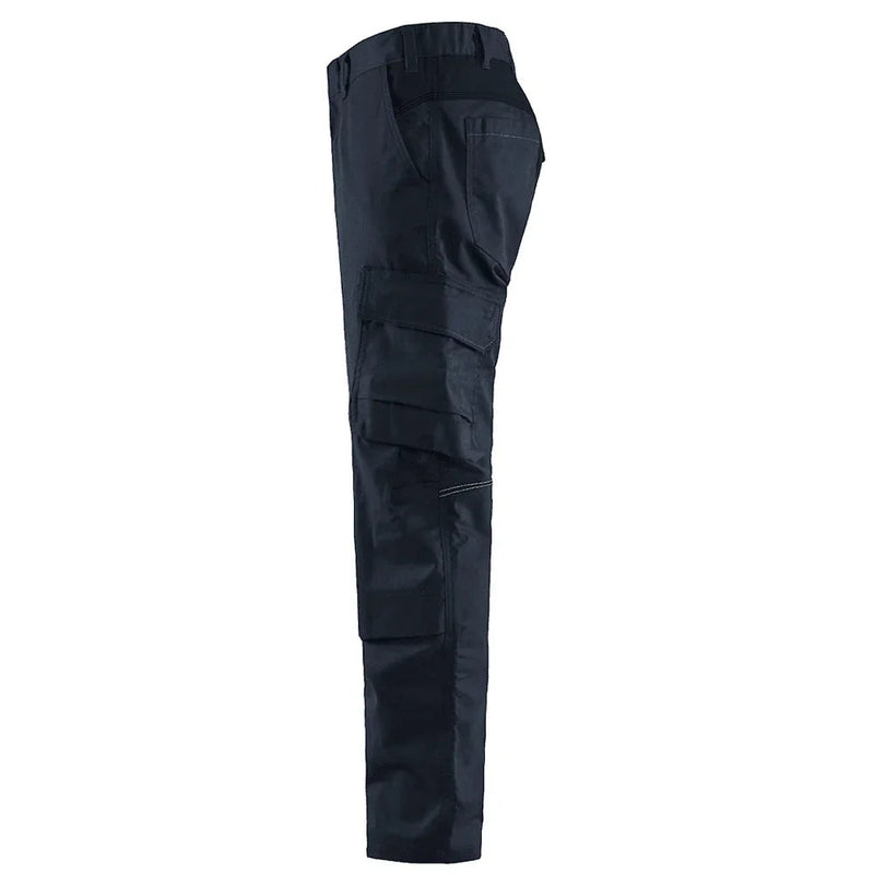 Blaklader 1448 Industry Stretch Kneepad Trousers Dark Navy/Black