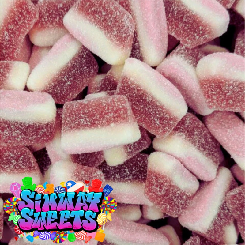 Cherry Slices Retro Fizzy Gummy Sweets Gift Jar - 700g