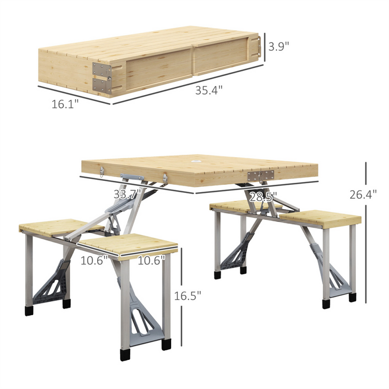 Picnic Table Set ( Amazon Shipping)（Prohibited by WalMart）