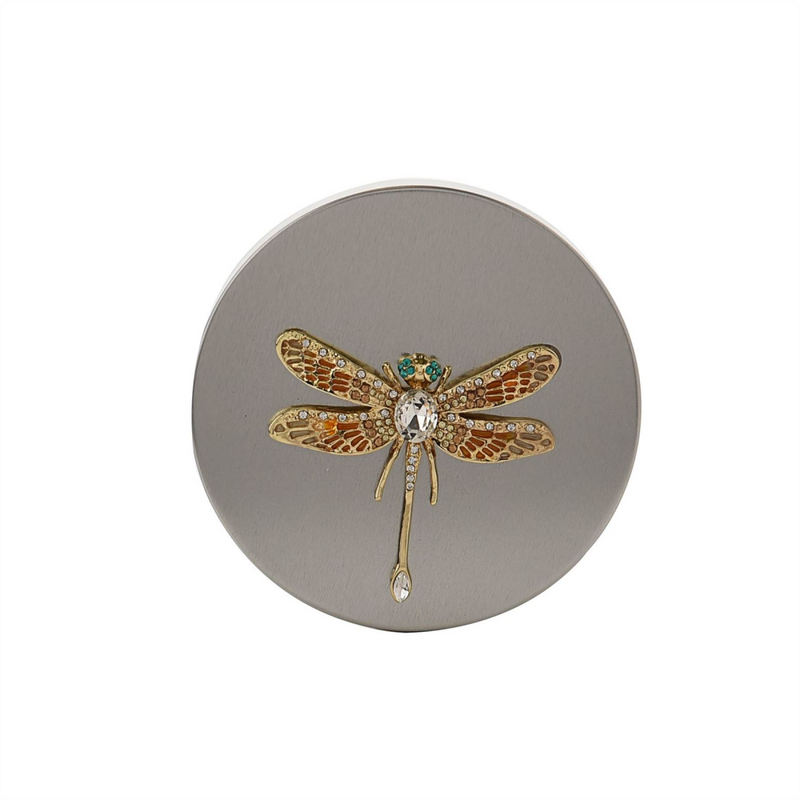 Sophia Yellow & Gold Dragonfly Trinket Box
