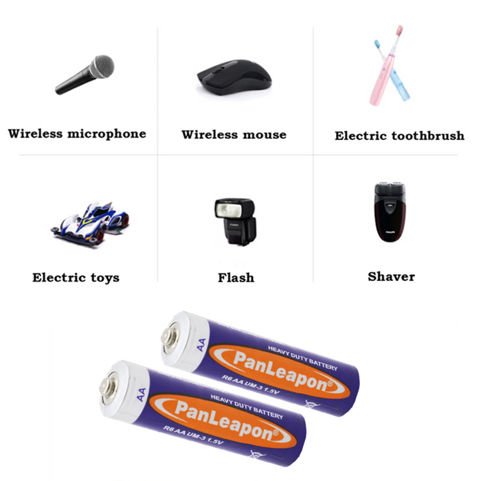 16 PCS AA Batteries 1.5V CarbonZinc AA Battery For Household Appliances Small Devices