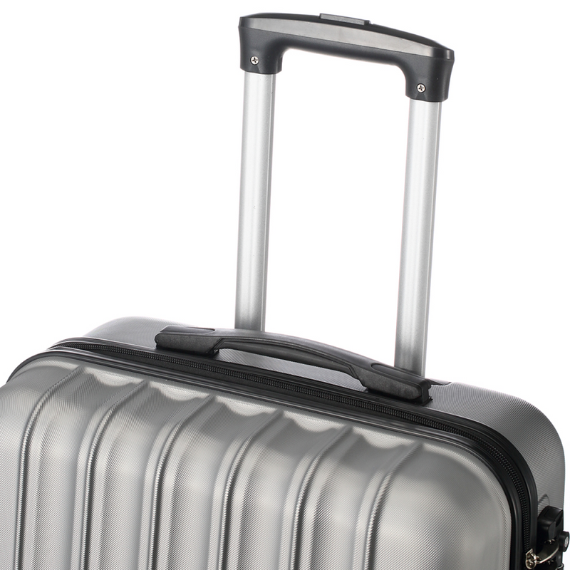 3 Pcs Suitcase Lightweight ABS Carry-on Hand Luggage 4 Spinner Wheels Trolley Case