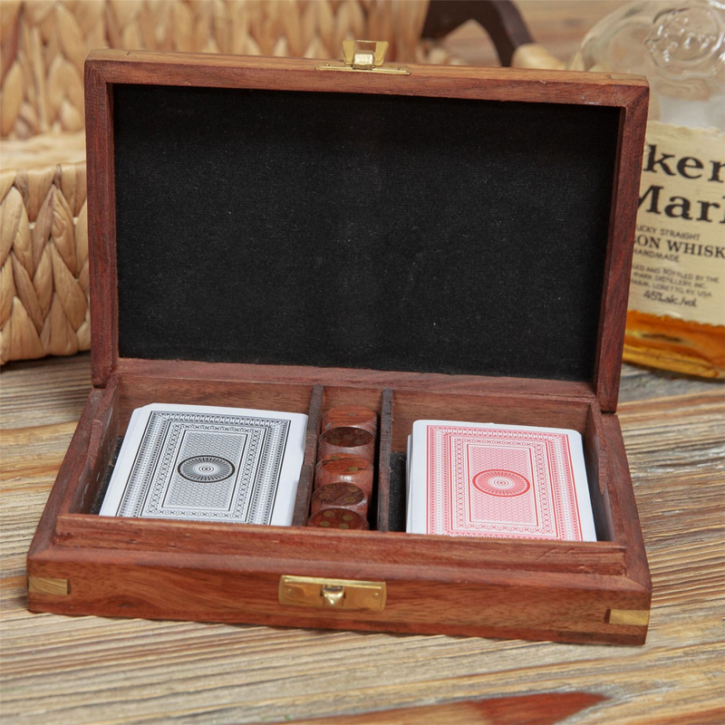 Harvey Makin Wooden Games Set  - Cards with Dice